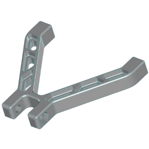 3D Designed machining part using SolidWorks